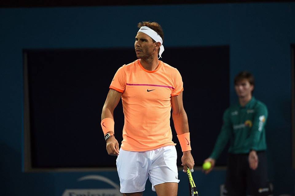FansNadalARG's tweet photo. #BrisbaneTennis Nadal vs Dolgopolov (03/01/17) vía: getty. https://t.co/asT2k3fp0X