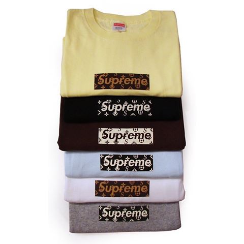 DropsByJay on X: Supreme x Louis Vuitton Box Logo Tee May Be A Sample May  Be F&F I'll get The Info  / X