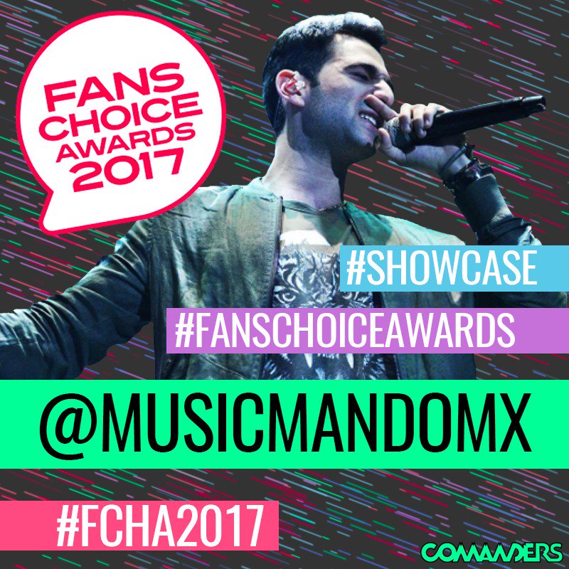 JazSSB's tweet photo. @showcasemx @fchamx @feerestrellamx @ComandersCrew  Queremos nominar a los #FansChoiceAwards2017 a @musicmandomx #FCHA2017 @fchamx @showcasemx #MandoEnFCA2017 #Showcase https://t.co/ZERMmR1HT4