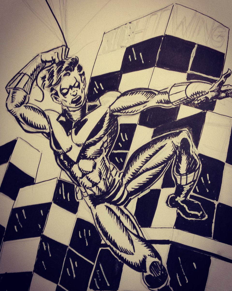 hadji47's tweet photo. Finished for now. . . #wip # Nightwing #dickg # Robin  #DickGrayson #titans #dccomics #WB #cwtv https://t.co/nZ6IaQz9UH