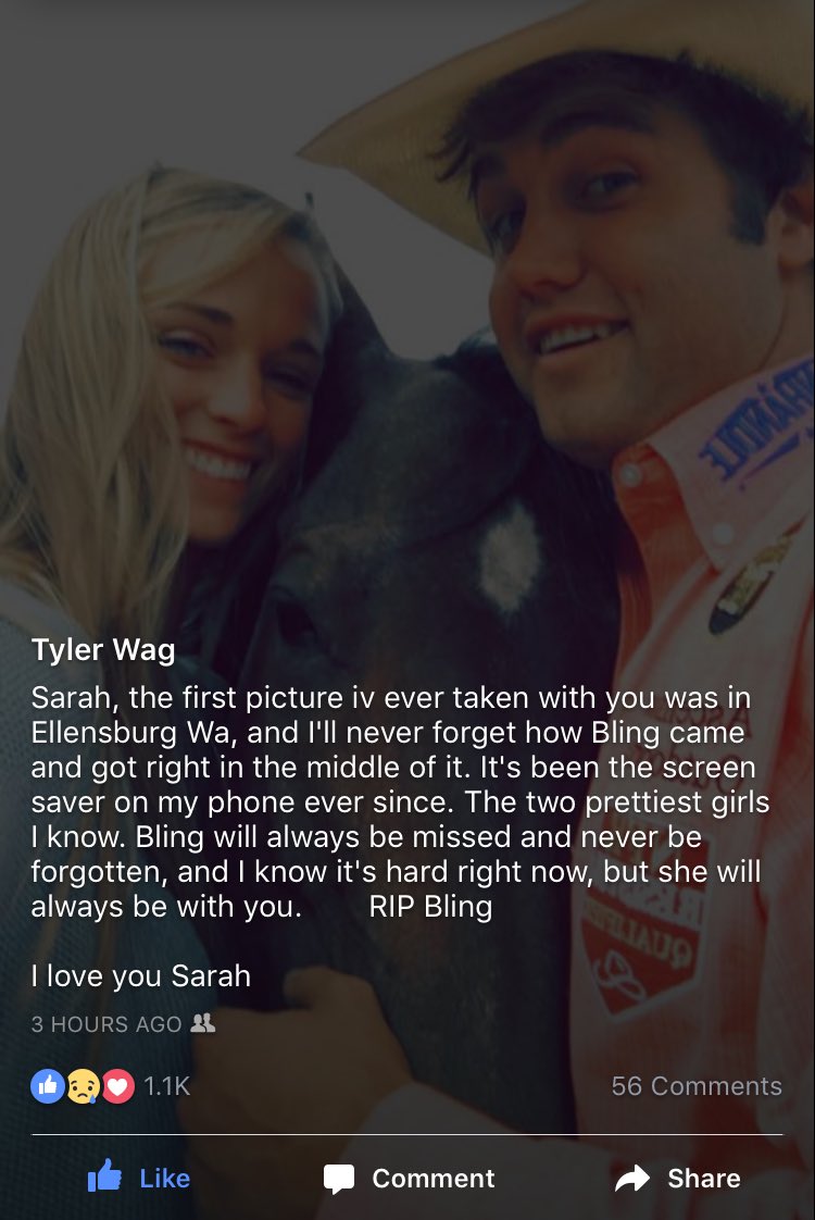 Brb crying. #WagIsTheBest #RIPBling 😭❤️💎