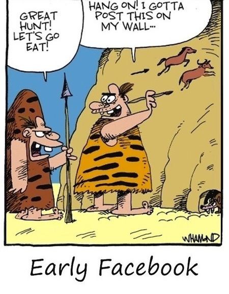 ohpto's tweet photo. Think this is how #socialmedia started? #facebook #ohpto #adamscountyohio #huntingseason #deerseason2016 #cavepainting #prehistoric #caveman https://t.co/c5OpIffLBs