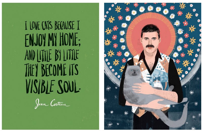 Leebox's tweet photo. Brooklyn based illustrator #SamKalda created a book "OF CATS &amp; MEN" Profiles of great cat-loving artists <3WANT https://t.co/9xV448GzSx https://t.co/tONyKyEsb2