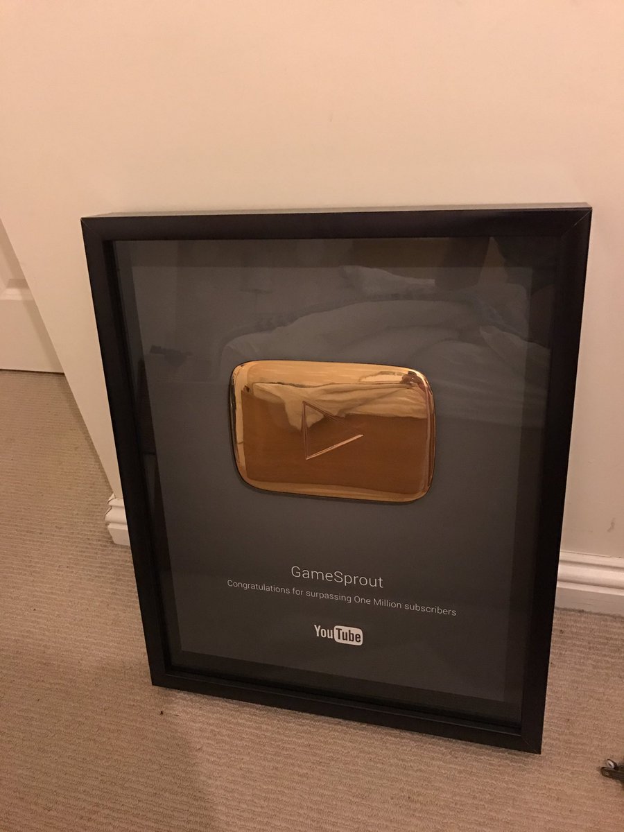 Gamesprout Okay So My 1 Million Subscriber Plaque Just Fell Off The Wall The Whole Back Of It Fell Off Care To Explain Youtube T Co 0nfqyc9dud Gamesprout Okay So My 1 Million Subscriber Plaque Just Fell Off The Wall The Whole Back Of It Fell Off Care To Explain Youtube T Co 0nfqyc9dud