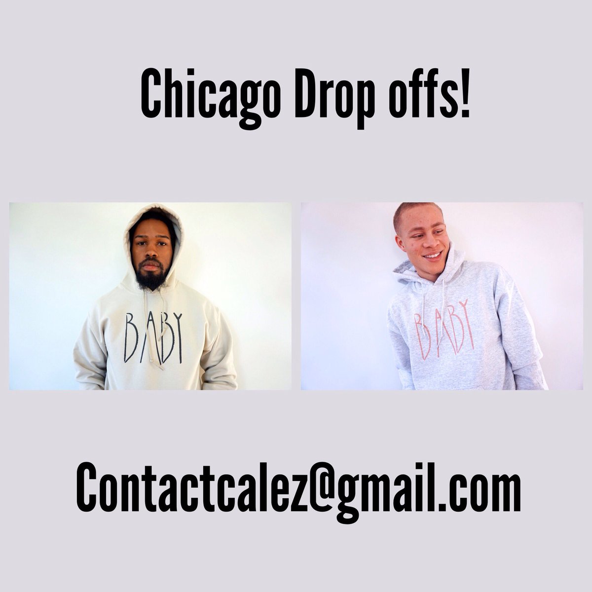 CeitoWorld's tweet image. Drop offs are now available a week from any BABY merch purchase. All hoodies $35 Chicago only! #Chase #Paypal #Cash #cashapp email us!