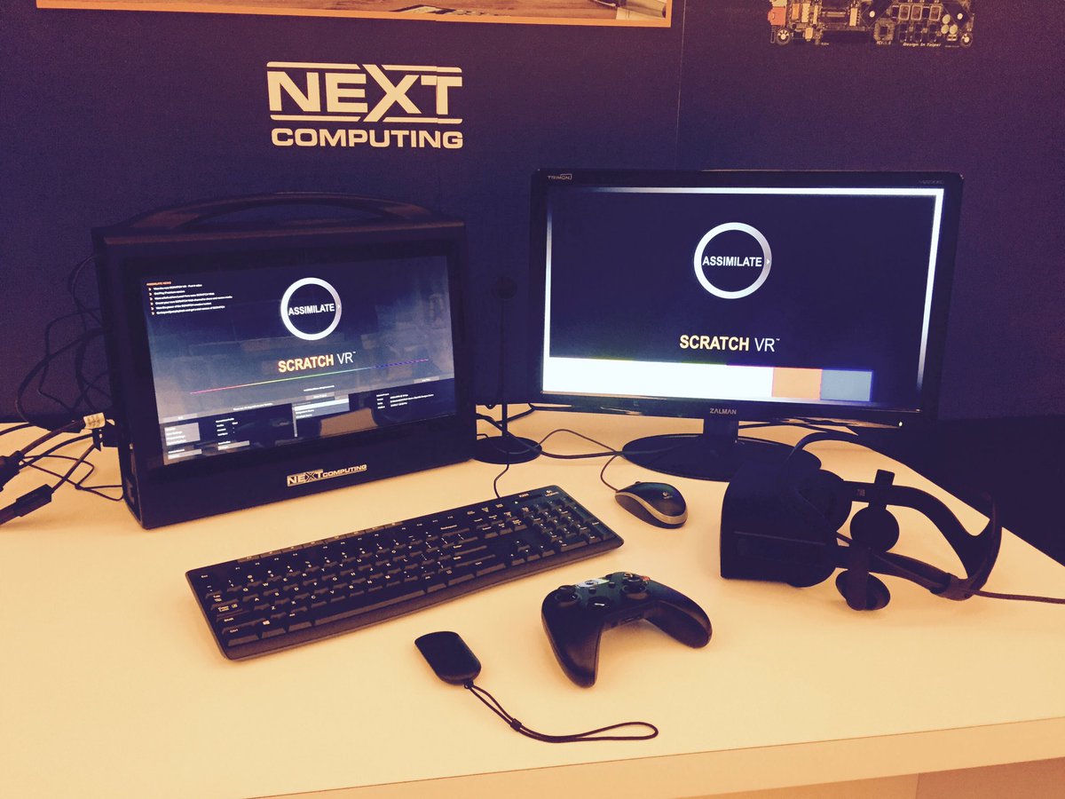 aarsherm's tweet photo. Ready to go at the @GIGABYTEUSA @CES event! #Gigabyte #CES2017 #VR #SCRATCHVR #OculusRift #NVIDIAQuadro https://t.co/5pFs16jOk5