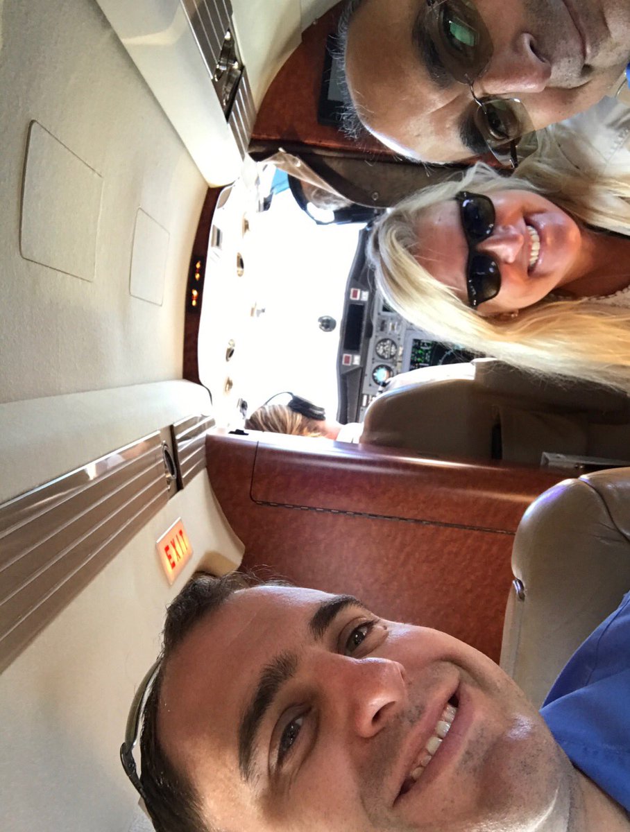 trego_dugan's tweet photo. VP EmadAbushaar,Allegiant Product Manager/District Manager Scott Briggs, SYRManager ColePetrocci on company jetTraciDugan in the background https://t.co/BabLcyqOHY