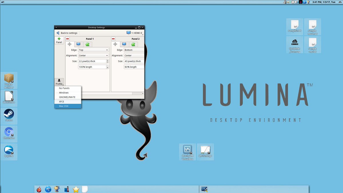 Softpedia's tweet photo. #Lumina 1.2 Desktop Environments Launches for #TrueOS and #Linux with Various Enhancements https://t.co/2rIvKB9449 #PCBSD #BSD #opensource https://t.co/UGOpPiG1Py