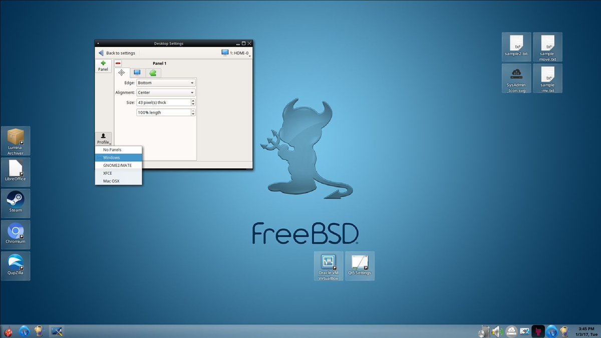 Linux247's tweet photo. Lumina 1.2 Desktop Lets You Transform It Into #Xfce, #MATE, OSX or Windows UI https://t.co/5xrP9GBnfU #opensource #freesw #BSD #PCBSD #Linux https://t.co/NY9Gb1DoAl