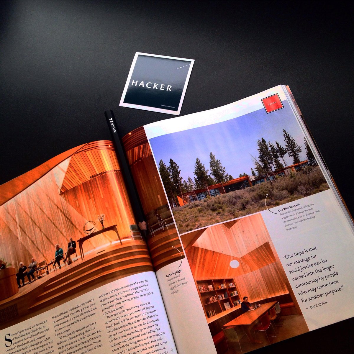 Our Earth Advantage Platinum & #netzeroready new home for Unitarian Universalist Fellowship of Central Oregon is feat. in @BendMag!