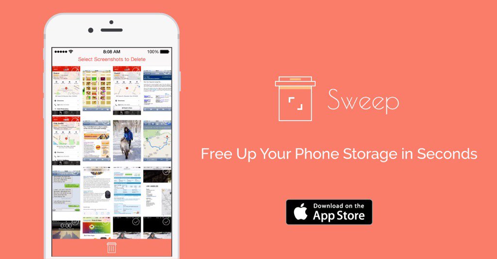 Free up your phone storage in seconds! Check out this awesome app: bit.ly/SweepApp