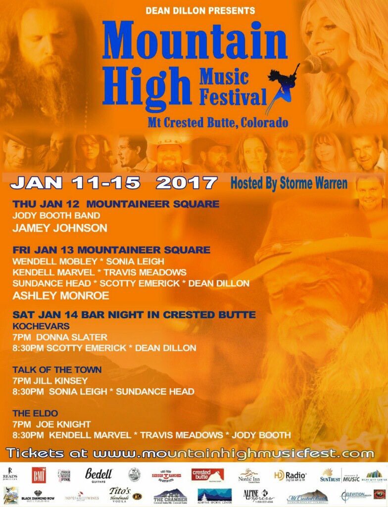 Hangin' out in the mountains all week... Bring a jacket.
<a href="/MtHighMusicFest/">Mountain High Music</a> Jan 11-15 with some great folks. 
TIX: mountainhighmusicfest.com