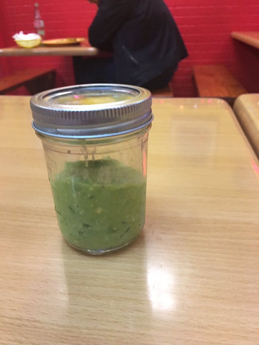 saltshenanigans's tweet image. #climateresolution success! Taqueria put salsa in mason jar = no waste 🌯 #sayNOtoplastic going strong on day 3 #burritosforever