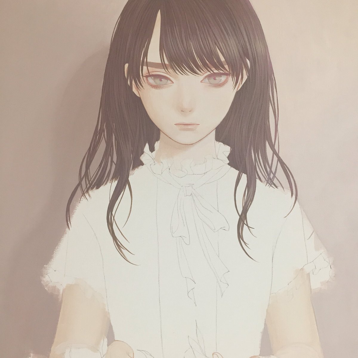 「塗り初め 」|紺野真弓 Mayumi Konnoのイラスト