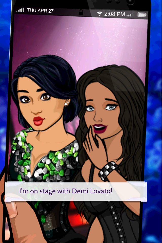 BlueDoll5695's tweet photo. I got a photo on stage with Demi Lovato! #episode #demipathtofame https://t.co/MZXVIFbqt1 https://t.co/x9nEFXRoIh