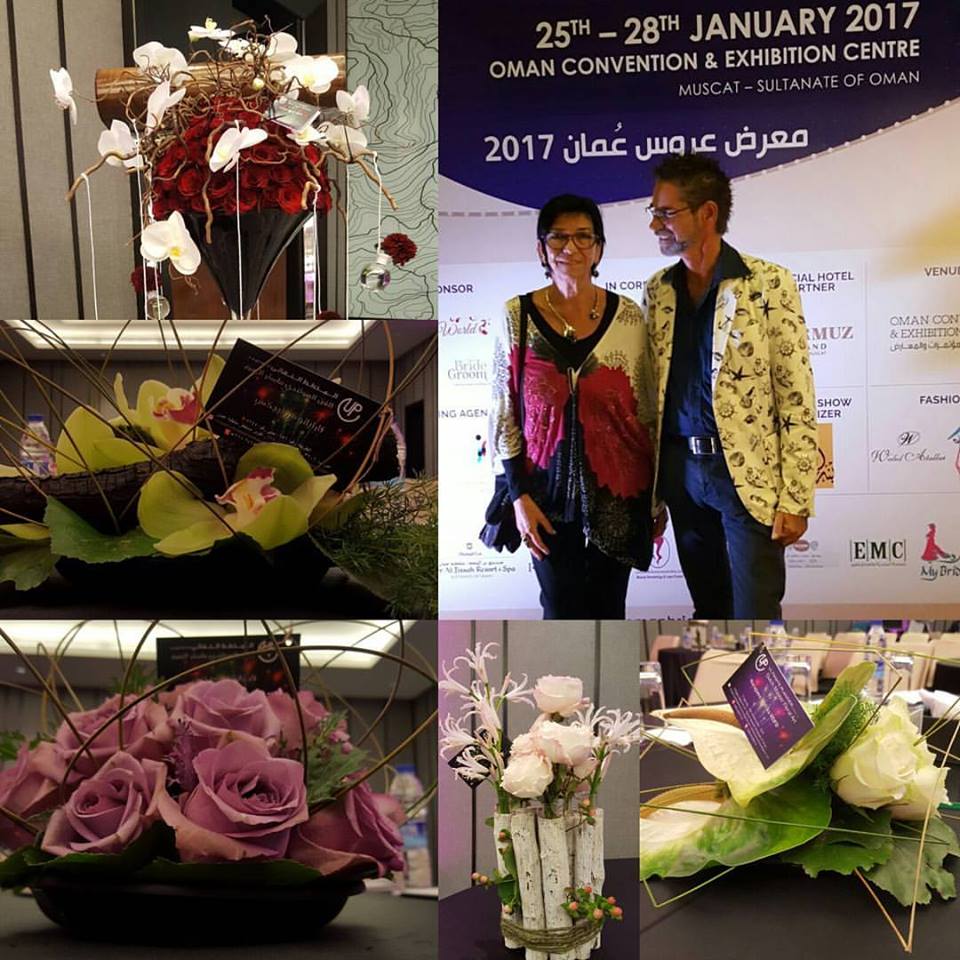UPMuscat's tweet photo. Displays of floral arrangements at the #omanbrideshow 2017 press conference held at the Hormuz Grand Hotel. https://t.co/ZCT9iiWlOJ