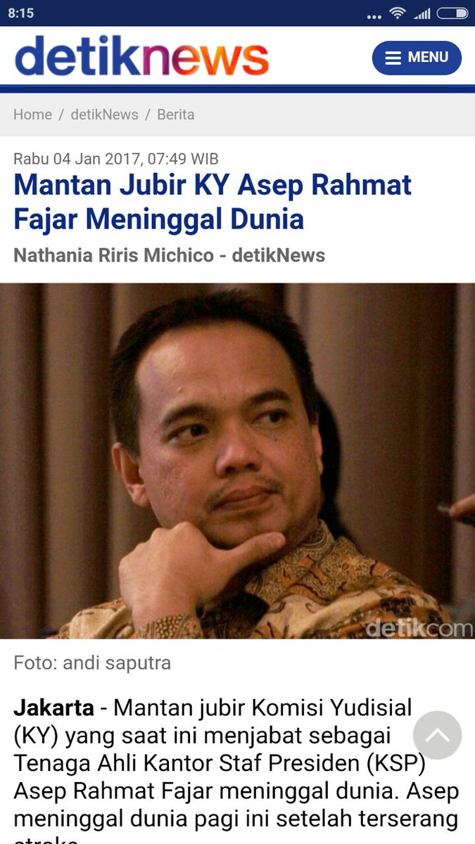 Duka cita yang sedalam-dalamnya atas wafatnya Senior/Sahabat terbaik kami, kang asep rahmat fajar (1994). Semoga khusnul khotimah. Aamiin