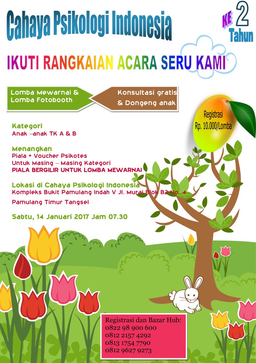 Cahaya Psikologi ID on Twitter "Lomba Mewarnai & Fotobooth