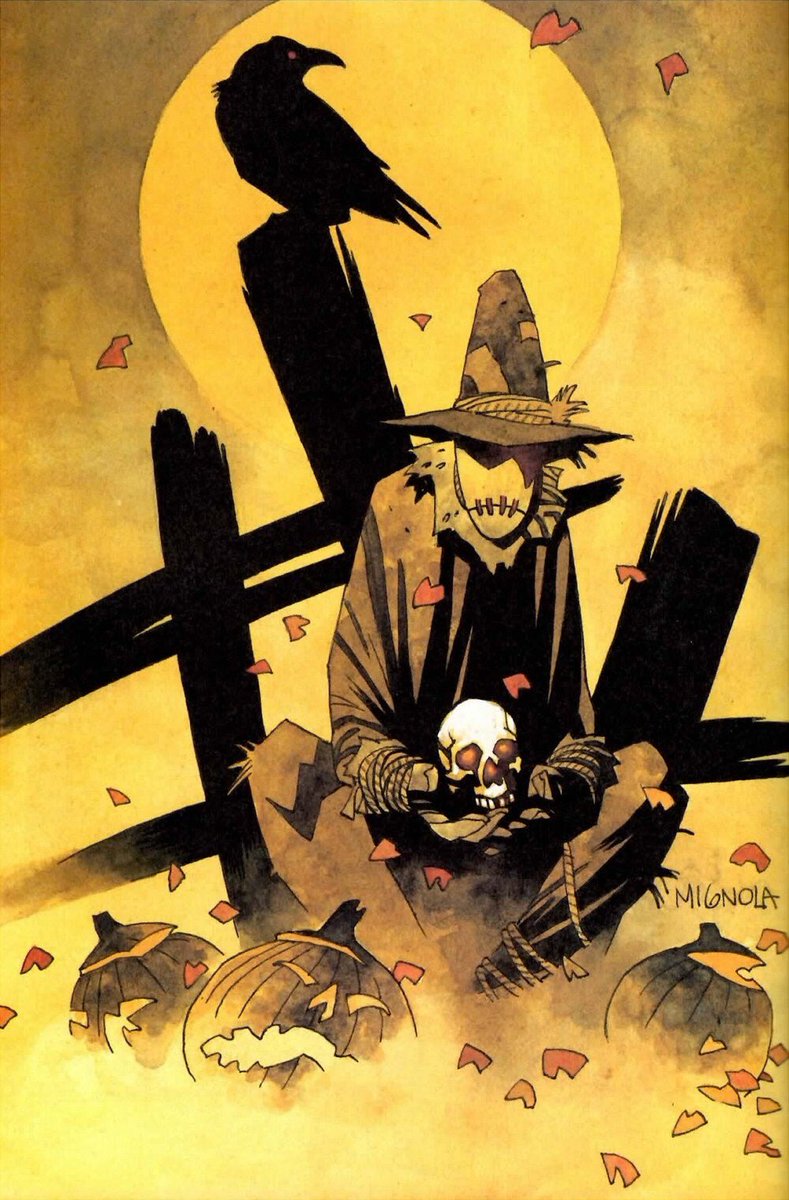 CoolComicArt's tweet photo. Scarecrow by Mike Mignola @artofmmignola https://t.co/Xg7slSjY6V