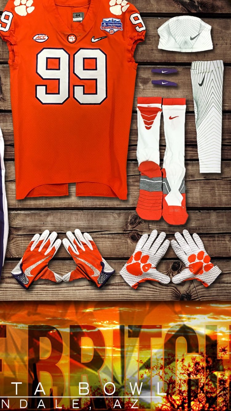 clemson receiver gloves