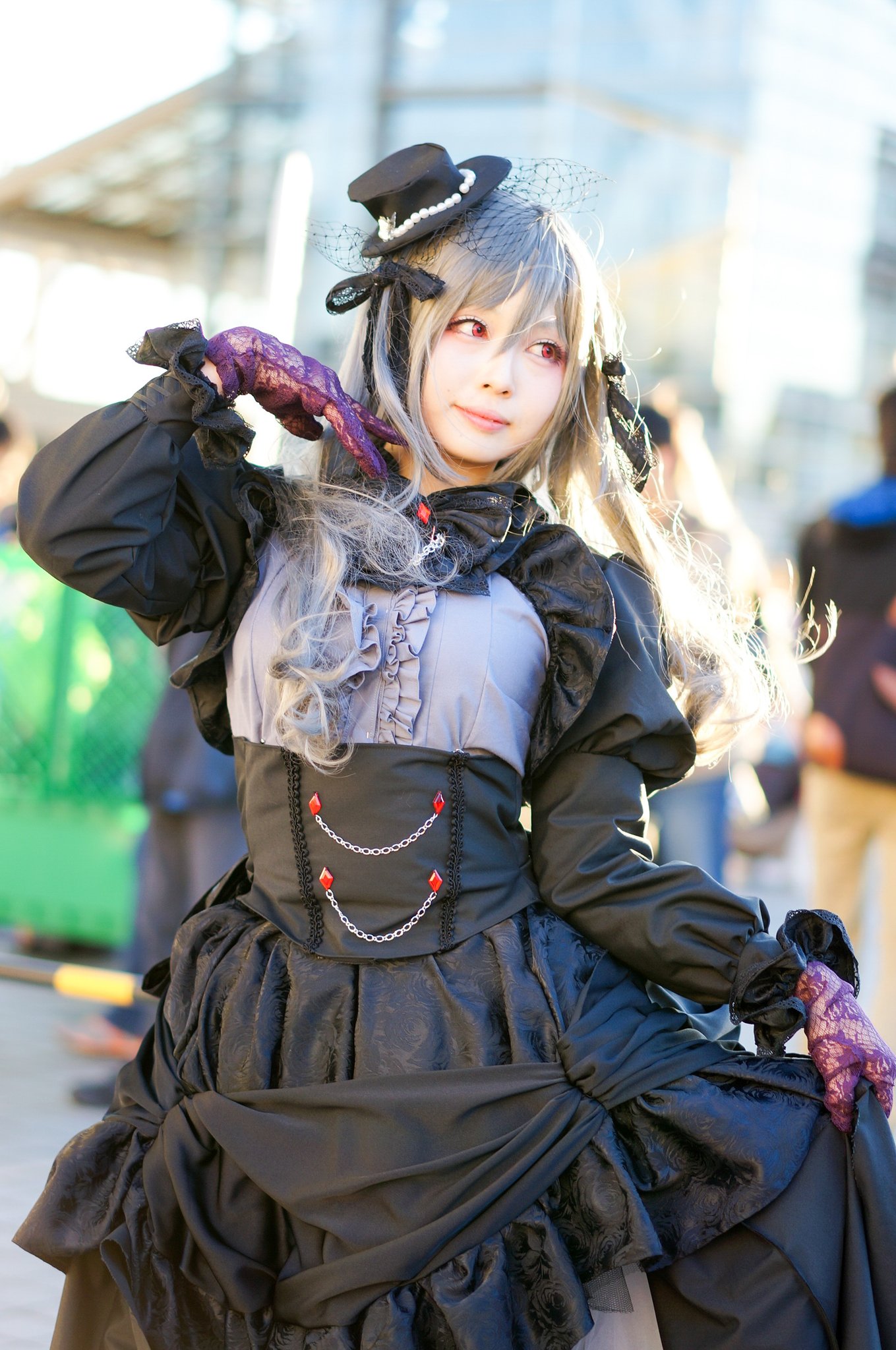 ふみっき カメコ 30日二日目 神崎蘭子コス シスルさん Sslhny とても雰囲気のあるレイヤーさんでした 二日目最後に撮影したので この2カットで 閉幕終了 いや 14時過ぎくらいからの撮影