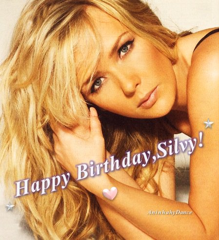Happy Birthday to the beautiful and talented <a href="/SilvyDeBie/">Sandra Ritter</a> (vocalist of <a href="/SylverMusic/">Sylver</a>)!. Best wishes!. 😉💝🎂🎉 #SilvyDeBie #HappyBirthday #Trance