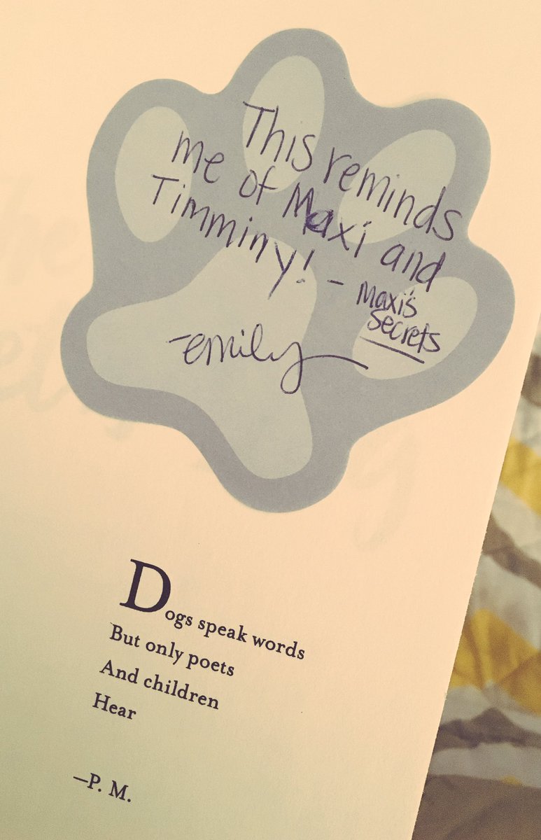 ela_everyday's tweet photo. I knew I would love #ThePoetsDog by #PatriciaMaclachlan as soon as I read this & it didn't disappoint! ๐ถโคโ๏ธ๐ #BookVoyage #DogsPOV https://t.co/NqtyDeP9hk
