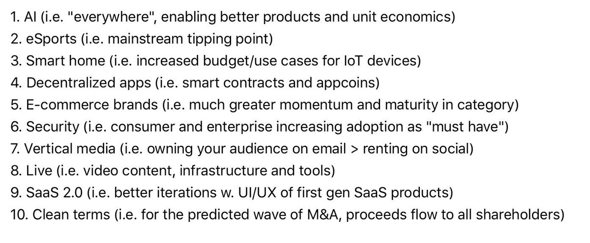 daveambrose's tweet photo. I've now consumed 30+ VC Medium pieces predicting 2017 tech winners. In no order, themes are as follows https://t.co/rxdlcGpgrP