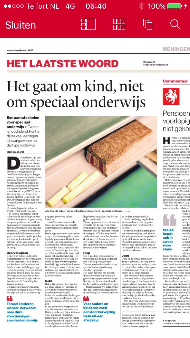 ‘Het gaat om kind, niet om speciaal onderwijs’, krachtig stuk @MarkWeghorst van <a href="/OudersOnderwijs/">Ouders & Onderwijs</a> in <a href="/Tubantia/">Tubantia</a>. #PassendOnderwijs #onderwijs