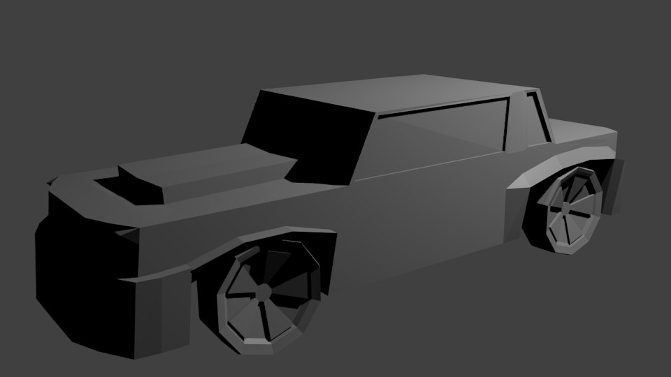 Myton_Music_Pro's tweet photo. Low poly car update 1. Looks a bit more like a car now. Still only following tuts... #gamedev #gameart #indiedev #indiedevhour https://t.co/88TXATutAx