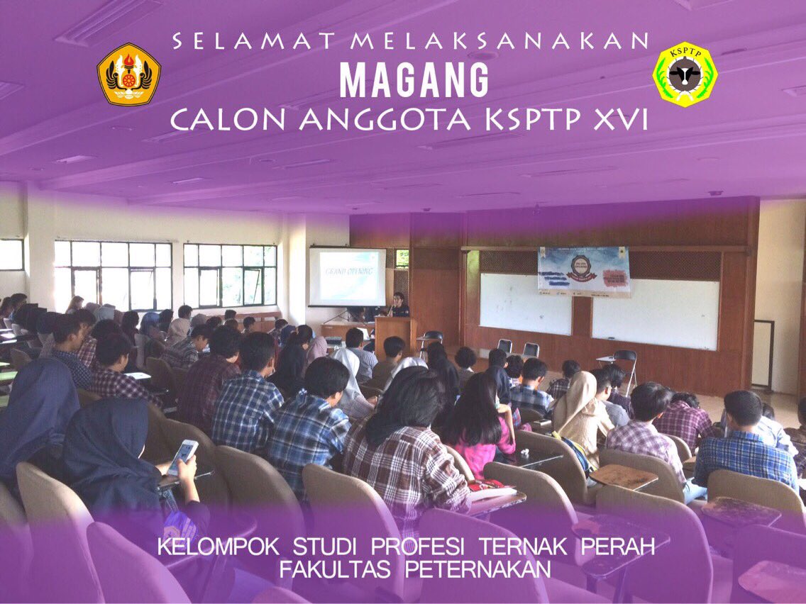 Selamat Magang bagi Calang XVI KSPTP! Carilah ilmu sebanyak mungkin dan tetap jaga nama baik FAPET dan KSPTP yaaa👍 KSPTP SOLID SOLID SOLID!!
