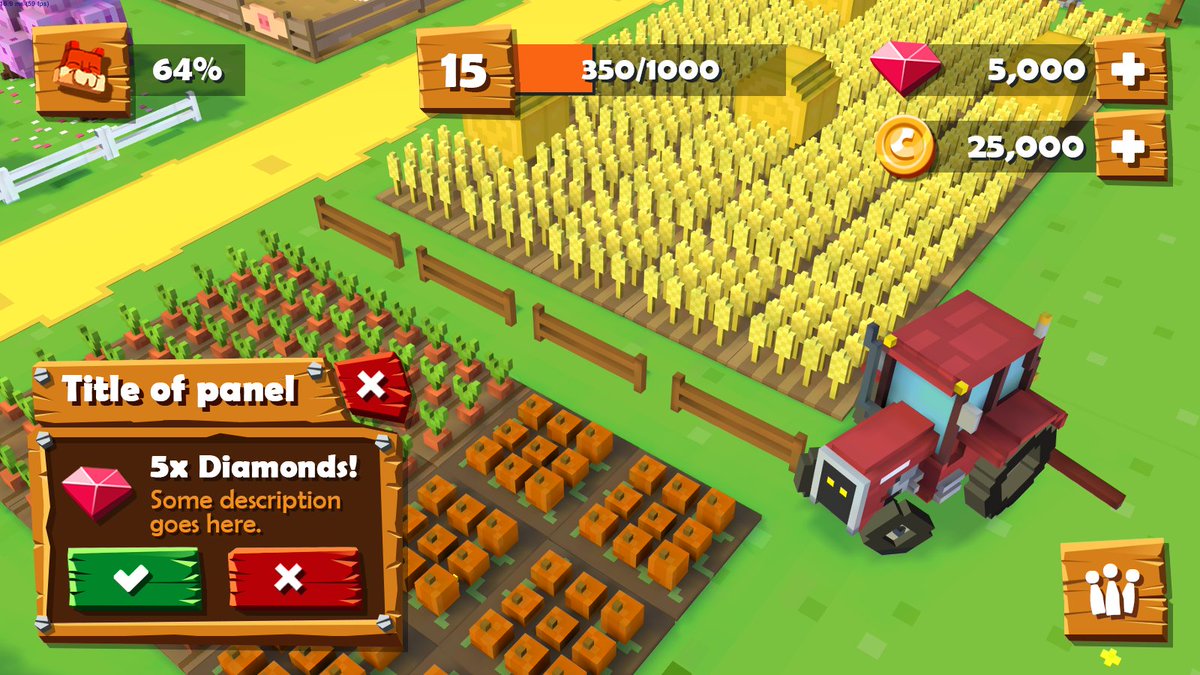 jettoaststudio's tweet image. PLS HALP! ;) Which #UI fits better to #BlockyFarm?

#gamedev #indiedev #indiegame #design #gameart #unity3d #GamersUnite  #GraphicDesign