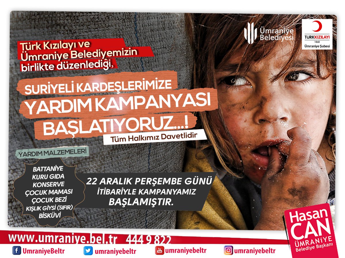 umraniyebeltr's tweet photo. 🇹🇷Suriyeli kardeşlerimize yardım kampanyamız için 15 Temmuz Şehitler Meydanımızdaki çadırımıza yardımlarınızı bekliyoruz.
@TurkKizilayi https://t.co/kySimQRETf
