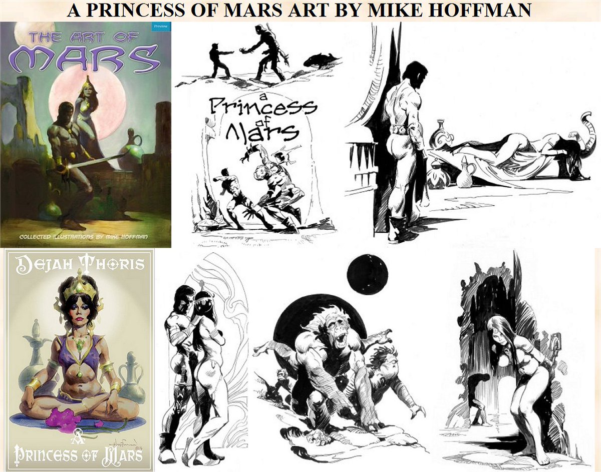 ERBzine's tweet photo. 4 of the many artists featured in
#APrincessOfMars by #EdgarRiceBurroughs
https://t.co/60KQNoaJIx
#Schoonover #Yeates #Hoffman #Frazetta https://t.co/thT7ftknDi