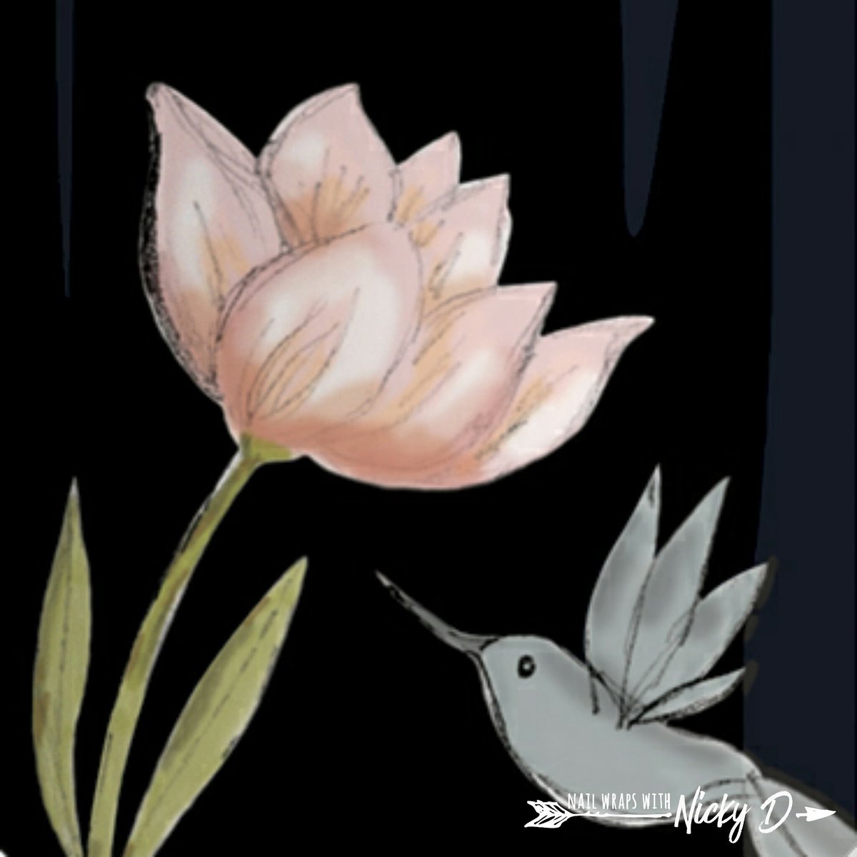 Nicky_Dexter's tweet image. Dreamy Sisters' Style wrap for January ... #happilyhummingjn #nailwraps #quicknails