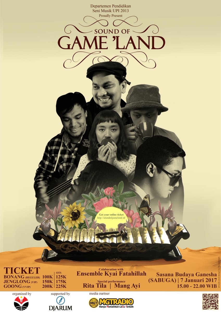 MGT_RADIO's tweet photo. SOUND of GAME’LAND | 7th January 2017 at SABUGA Bdg | get your ticket now! | for more info: soundofgameland.id | @soundofgameland https://t.co/WSGJm0Cr8T