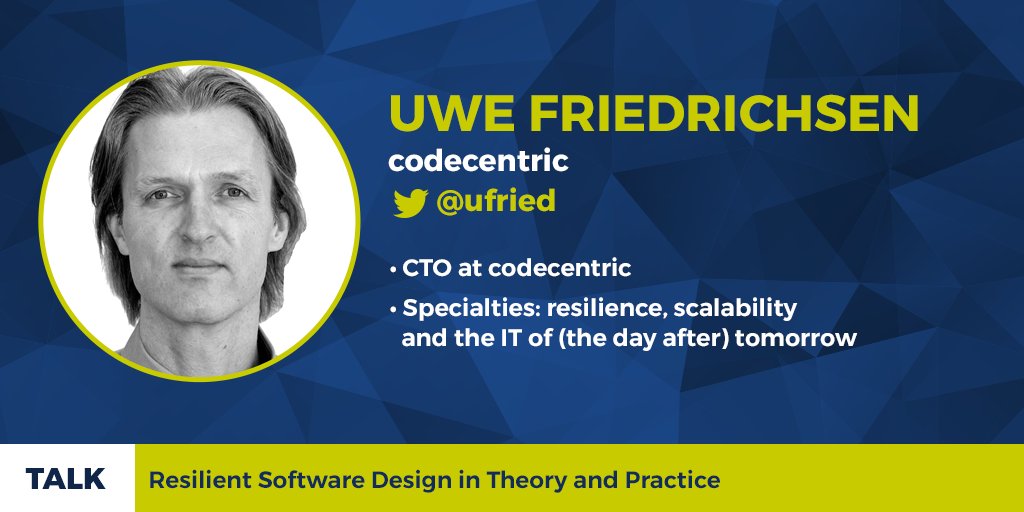 JAX (@jaxcon) on Twitter photo Join the workshop #Resilient #Software #Design with <a href="/ufried/">Uwe Friedrichsen</a> at #jaxcon! ow.ly/aZiW306Ho8s #Microservices #SoftwareArchitecture Join the workshop #Resilient #Software #Design with <a href="/ufried/">Uwe Friedrichsen</a> at #jaxcon! ow.ly/aZiW306Ho8s #Microservices #SoftwareArchitecture