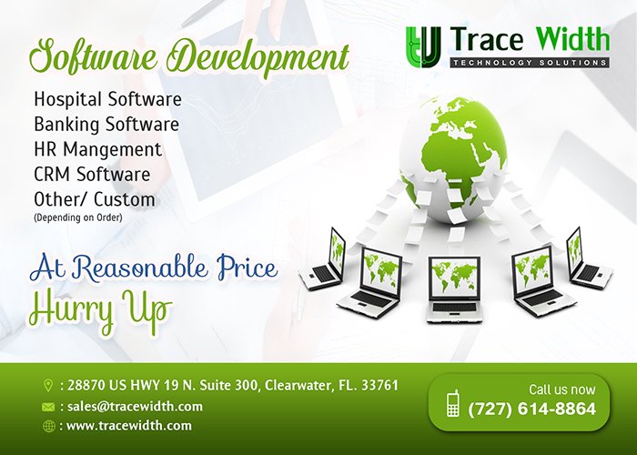 tracewidthtech's tweet image. #CustomSoftwareApplication Development at Reasonable Price. Hurry Up, Contact Us Today Itself. Visit tracewidth.com
#USA #Florida