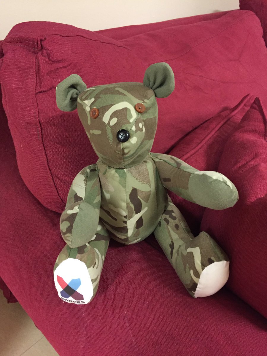 It's #NationalCuddleUpDay - take a look @HarpurCrafts cuddly Memory Bears and Cushions! #Uniform #Teddy #ExMil #Business <a href="/HelpforHeroes/">Help for Heroes</a>