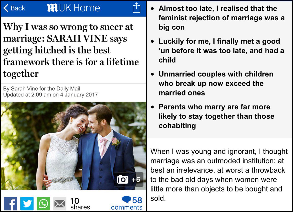 DMReporter's tweet photo. RELATIONSHIP: "Being married to Michael Gove is still better than being a feminist" says Poundshop Lady MacBeth. https://t.co/Th5kCF7PEf