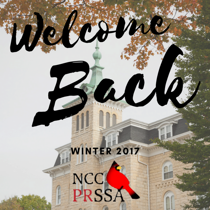 nccprssa's tweet photo. Welcome back @northcentralcol PR enthusiasts! Did you miss us? Stay tuned for information on our general assembly meeting coming up Week 2! https://t.co/8pvpcVAE46
