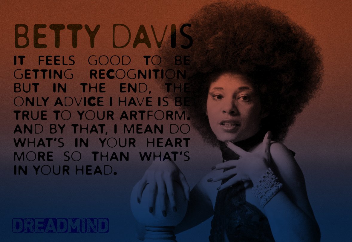 geoffsdog's tweet photo. #dreadmind
Betty Davis on recognition. https://t.co/LIQ9QMokXB