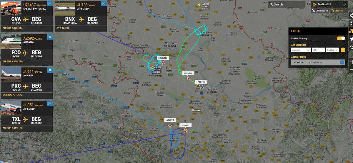 Ceci_I131's tweet photo. Not the best day at Belgrade airport 🇷🇸#BEG holdings &amp; delays due to fog. Visibility 400m according to #LYBE metar. https://t.co/2V470NtxrS