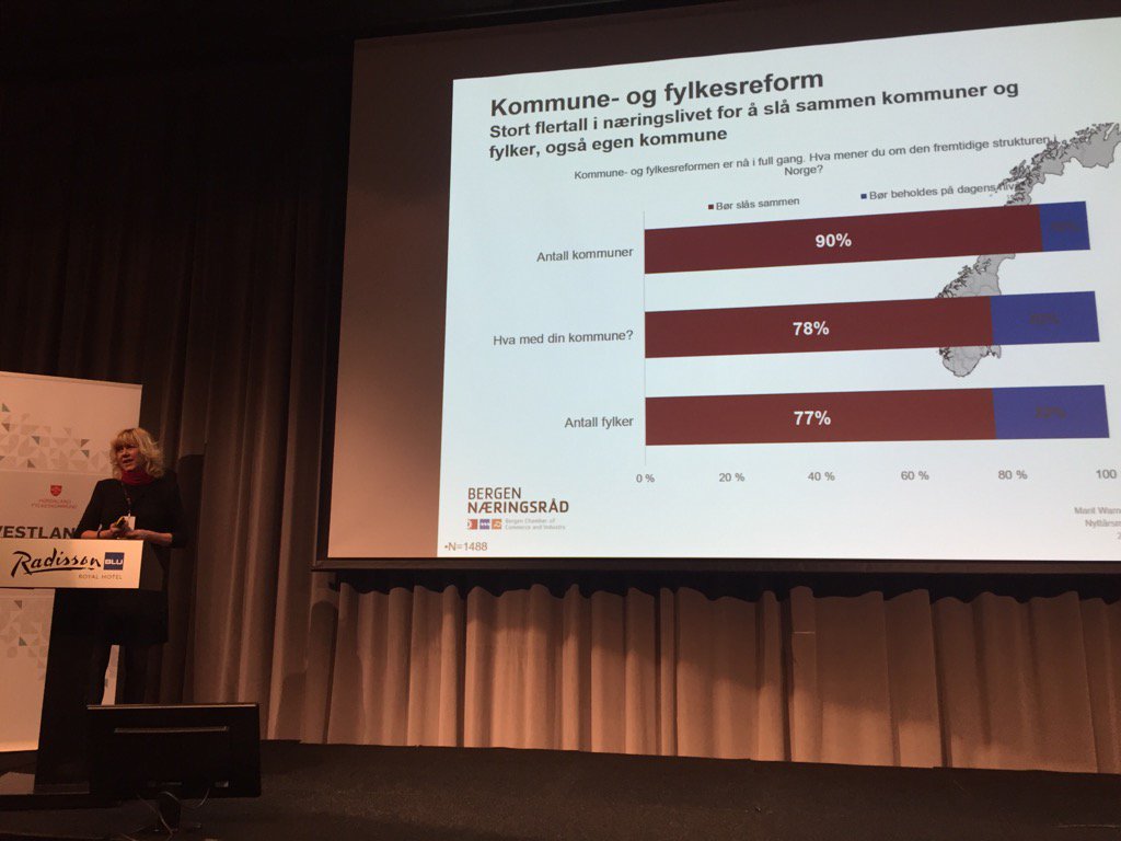 Næringslivet forventer at både fylker og kommuner må slå seg sammen;  <a href="/BNmarit/">Marit Warncke</a> #hfknyttår