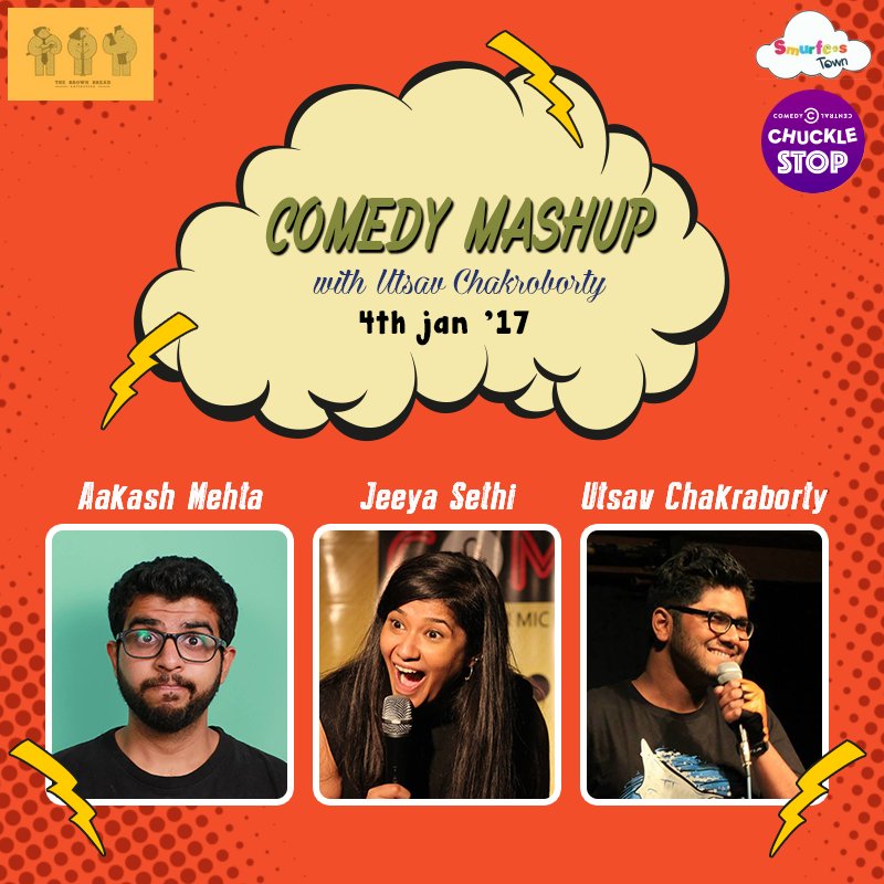 ccchucklefest's tweet photo. Comedy Mashup at Smurfees Town tonight as @Shockraborty @KuchBhiMehta and @JeeyaDhadkDhadk will make us Chuckle Tix
https://t.co/28jBQVvdH9 https://t.co/B1Jaz1RV8i