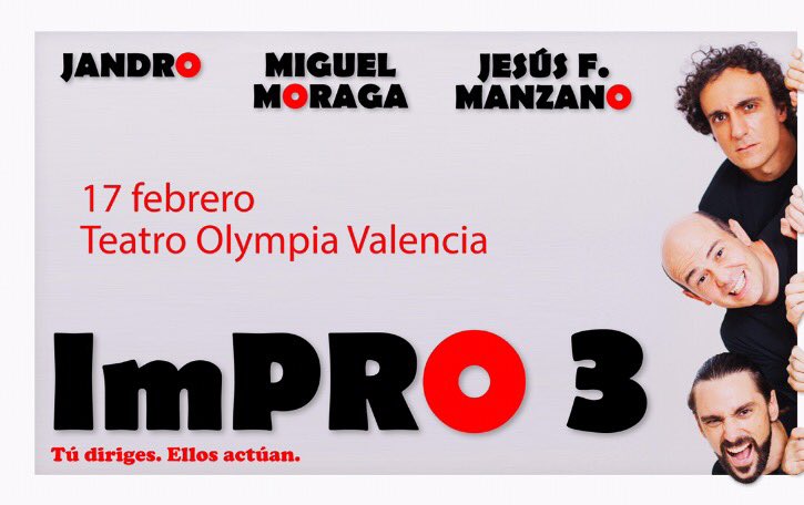 Jandro's tweet image. Para Reyes no improvises que ya lo hacemos nosotros. Regala entradas de teatro y hasta que no vayan pensarán que es un buen regalo 😉 #impro3