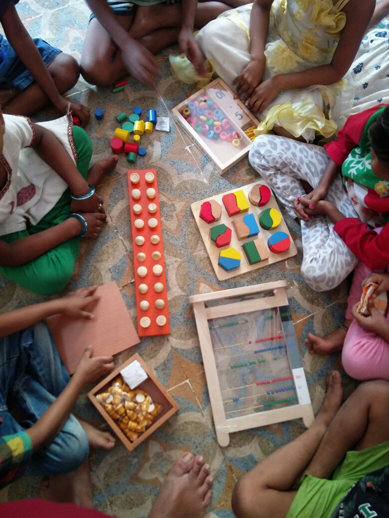 bhawanasomaaya's tweet image. Little children excited to play new games in their free time. Our duty to keep our kids #constructively #occupied