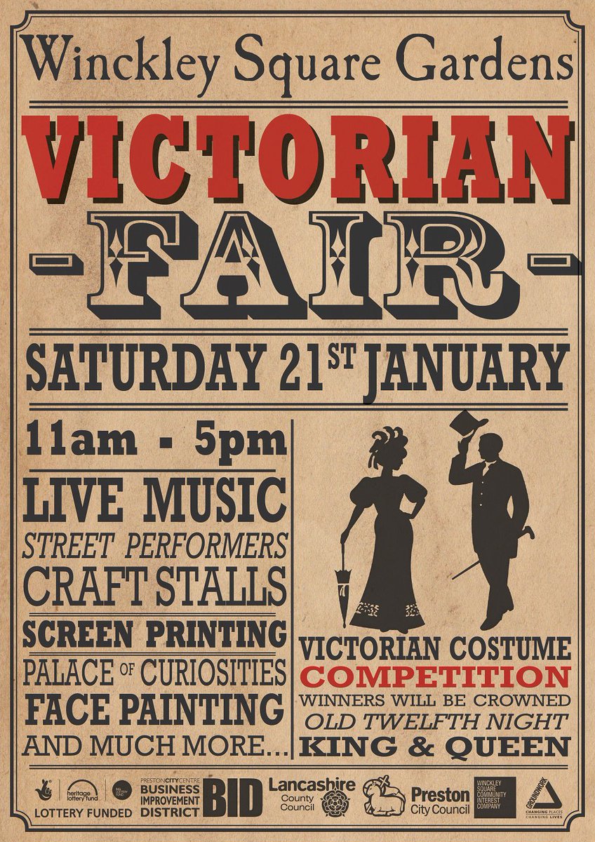 Don't miss the Winckley Square Gardens Victorian Fair on January 21st. Details below.