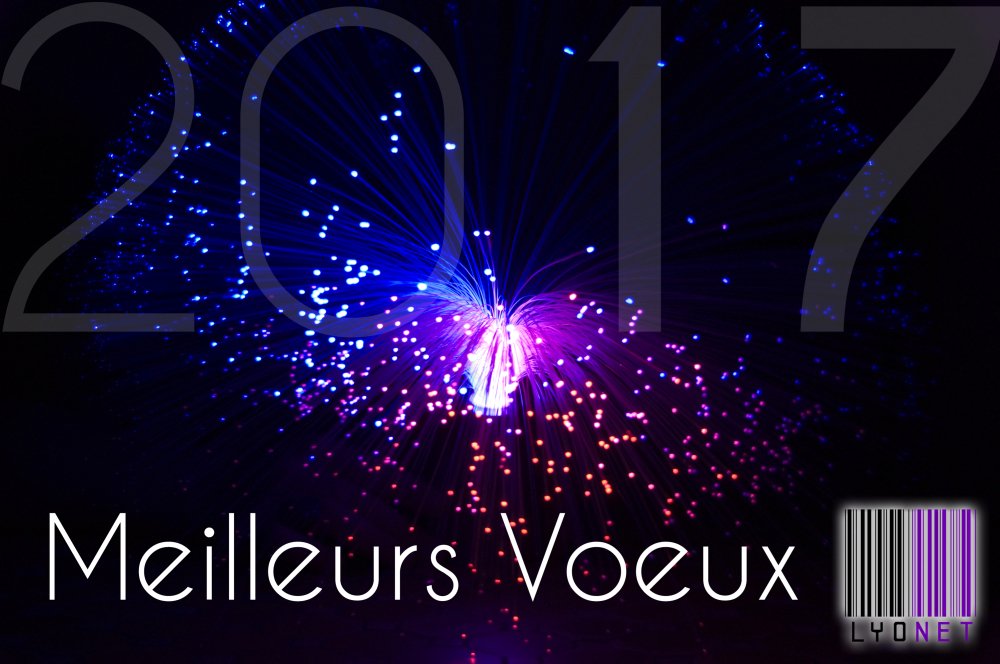 NumEtik's tweet image. LyONET vous adresse ses meilleurs vœux pour 2017 !
Cette année, Soyez libre numériquement !