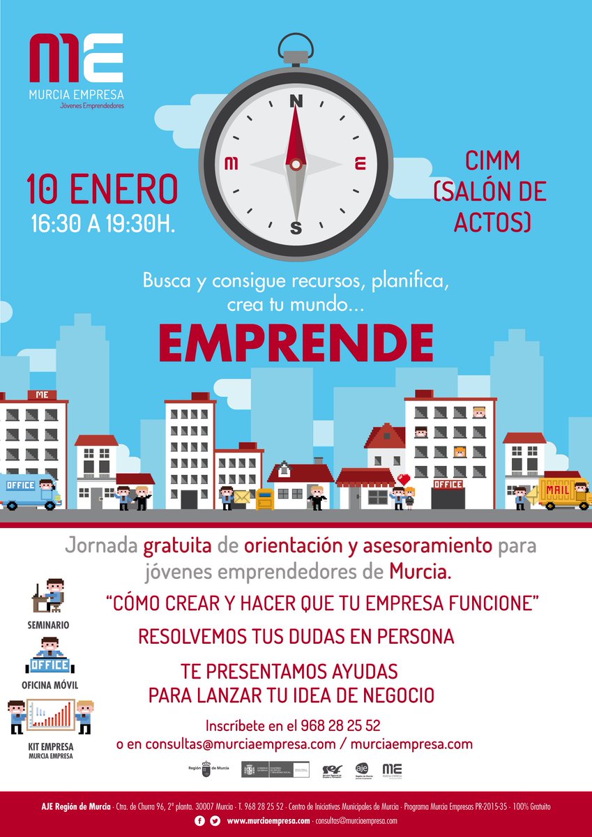 MurciaEmpresa's tweet image. Empezamos el año con fuerza, te esperamos el martes 10 en @MurciaInicia para ayudaros. Ponente @DavidLoperaG. Vente! murciaempresa.com/events/como-cr…